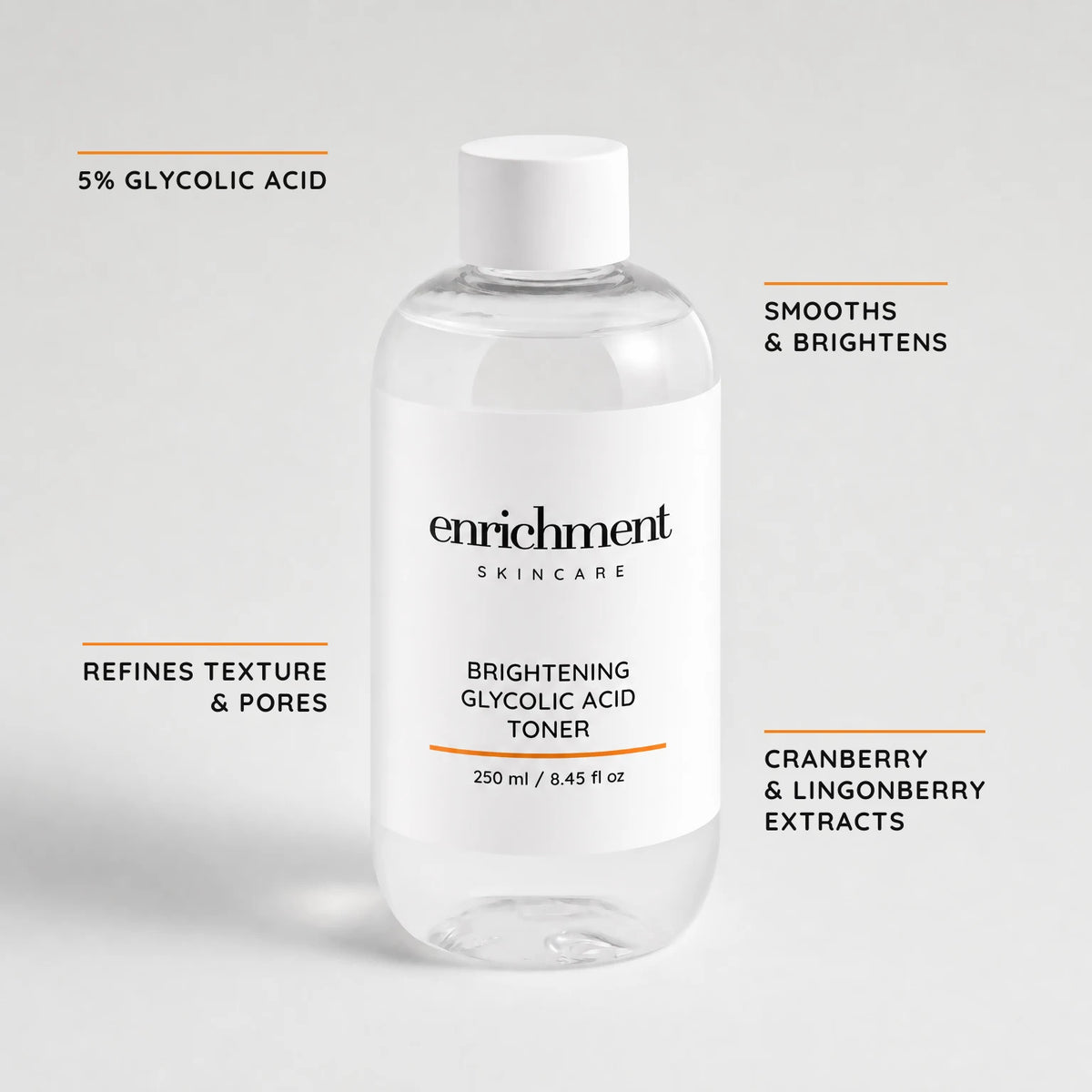 Brightening Glycolic Acid Toner – key claims