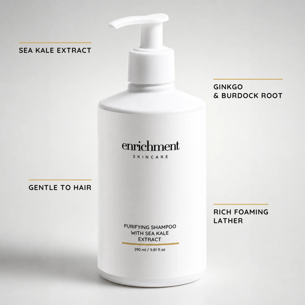 Purifying Shampoo with Sea Kale Extract – key claims