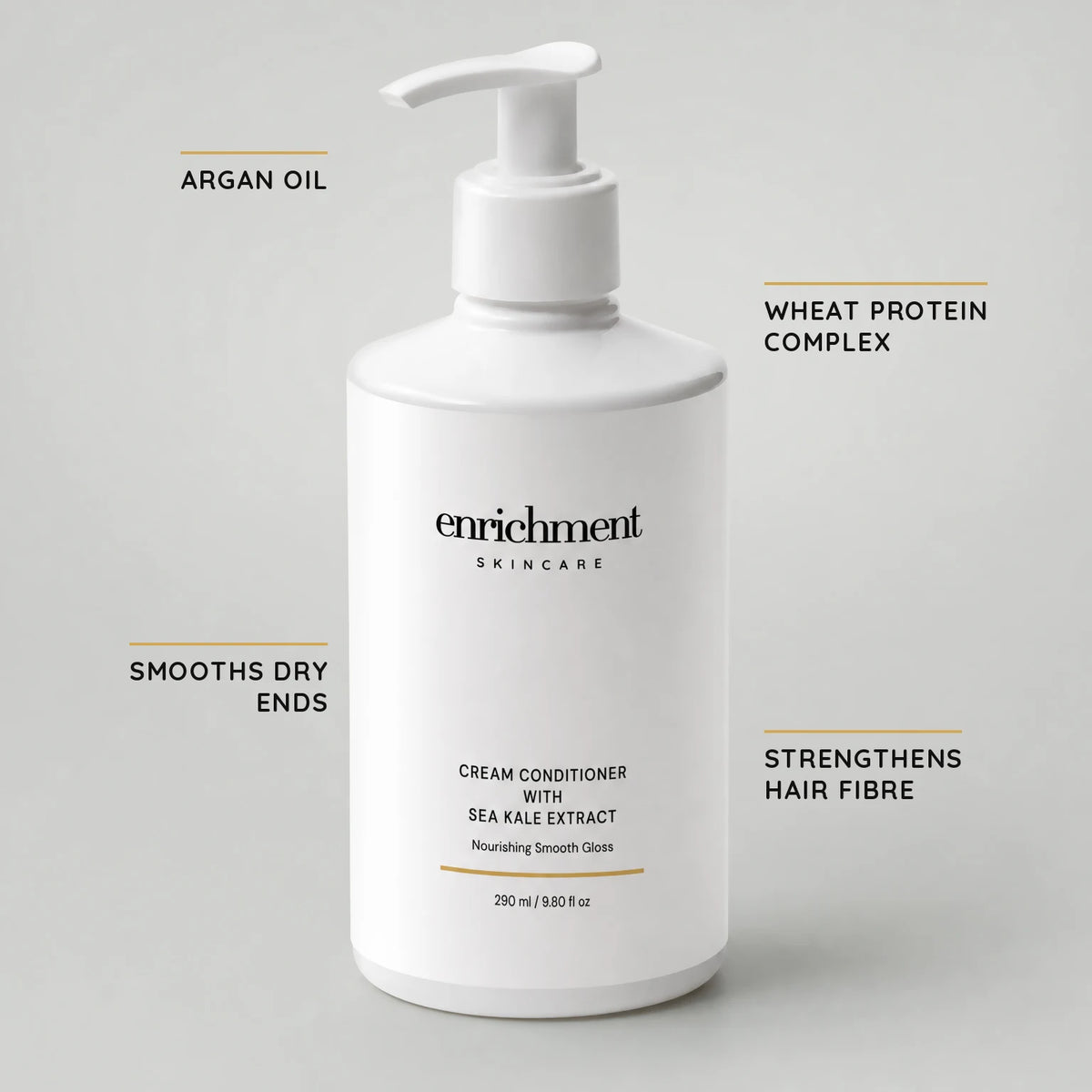 Cream Conditioner with Sea Kale Extract with key ingredient claims