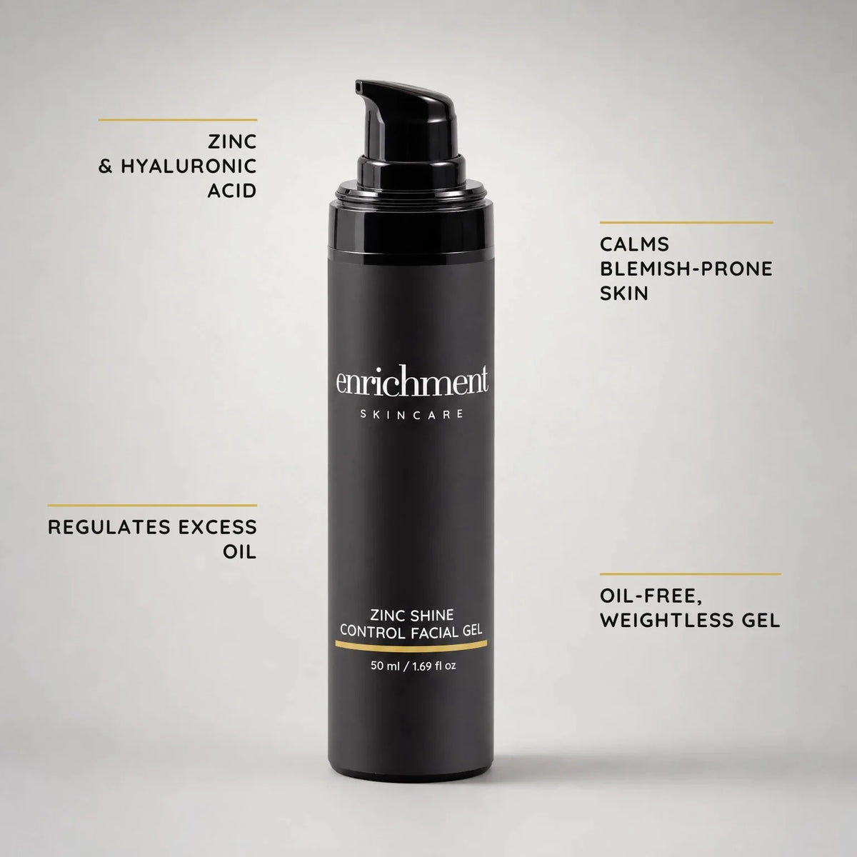 Zinc Shine Control Facial Gel – key claims