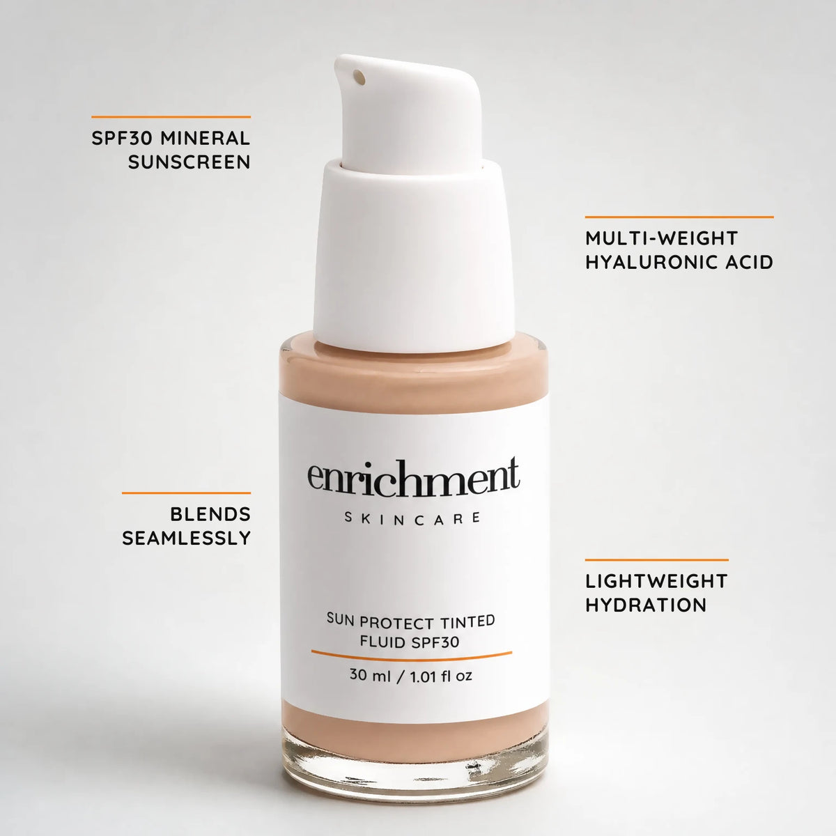 Sun Protect Tinted Fluid SPF30 with key ingredient claims