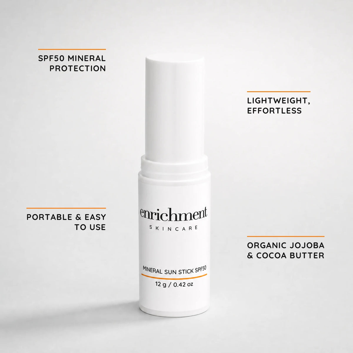 Mineral Sun Stick SPF50 with key ingredient claims