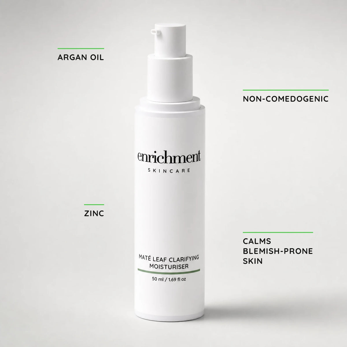 Maté Leaf Clarifying Moisturiser key claims