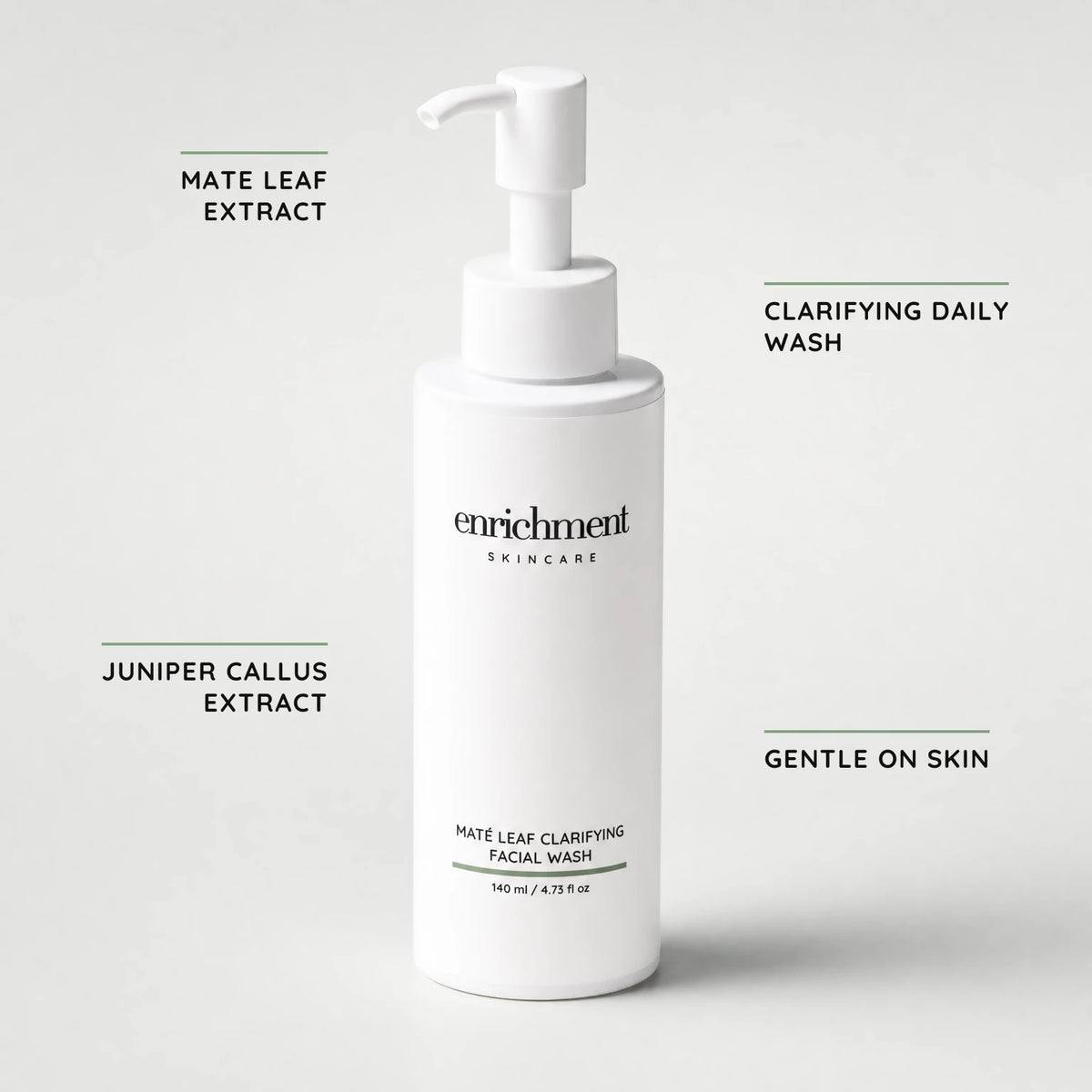 Maté Leaf Clarifying Facial Wash – key claims
