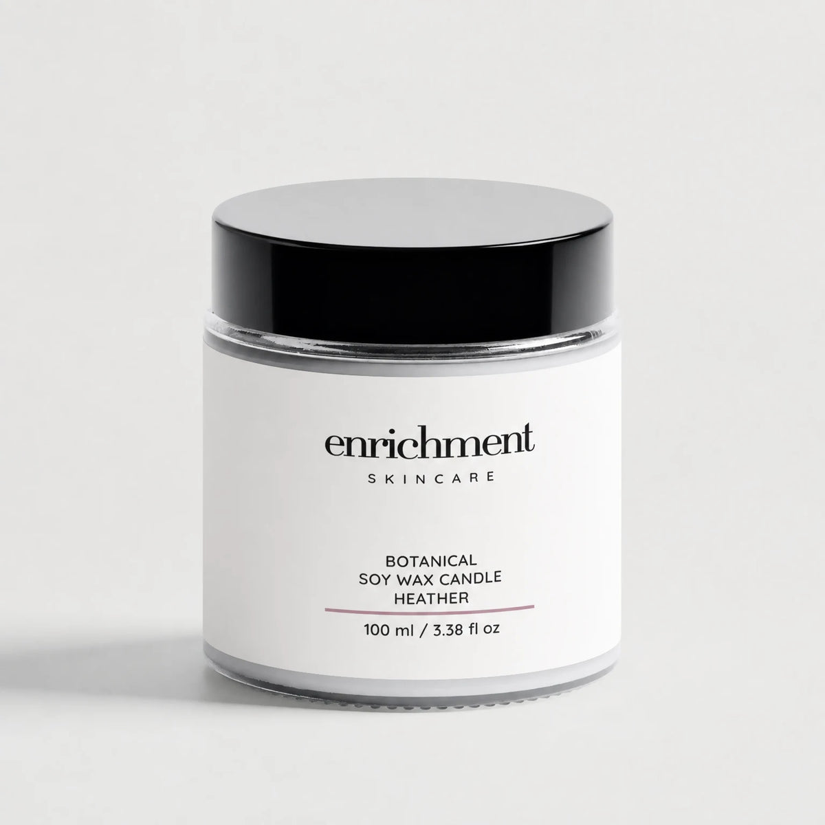 Botanical Soy Wax Candle - Heather, filling the frame