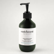 Satin Smoothing Body Cream in a green bottle - product shot
