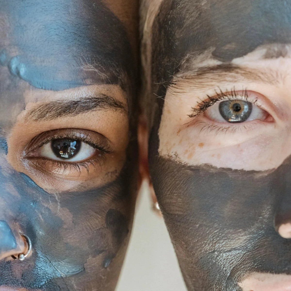 Three Mineral Purifying Clay Mask – applied to skin