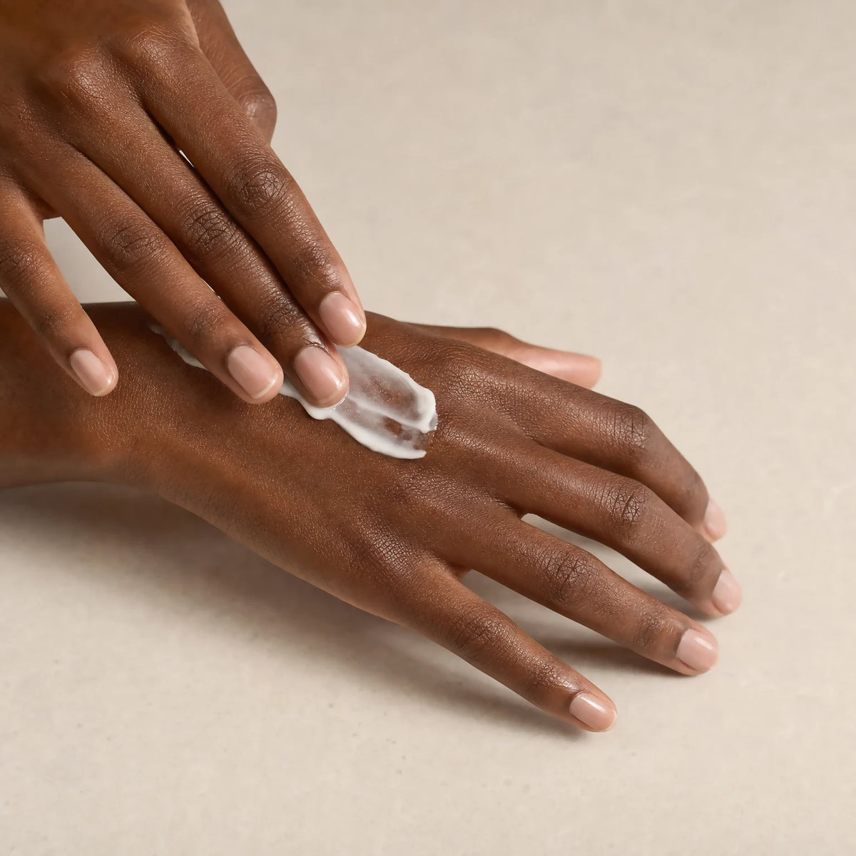Sylvan Amber Velvet Hand Cream – applied to skin