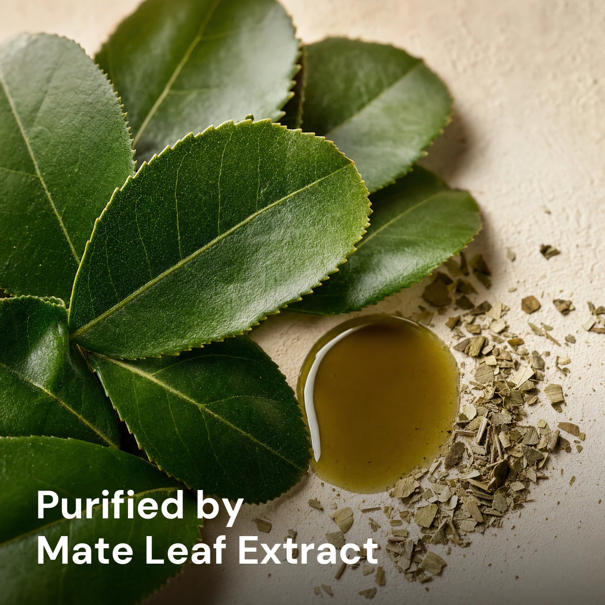 Maté Leaf Clarifying Moisturiser - fresh mate leaves with mate leaf extract