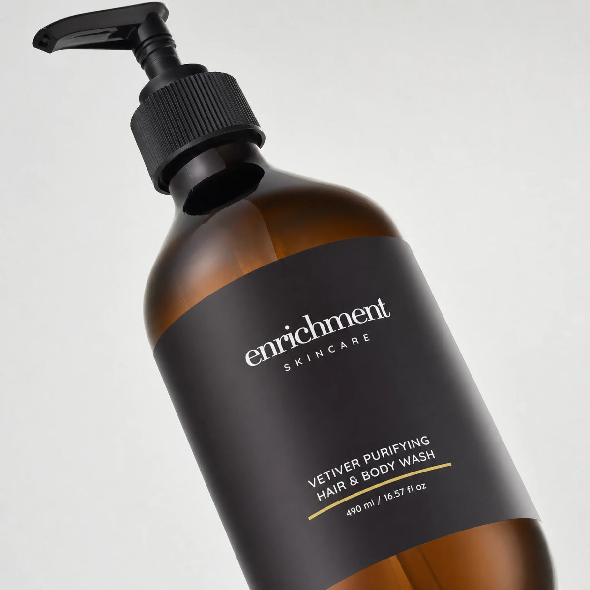 Vetiver Purifying Hair & Body Wash – packaging close-up