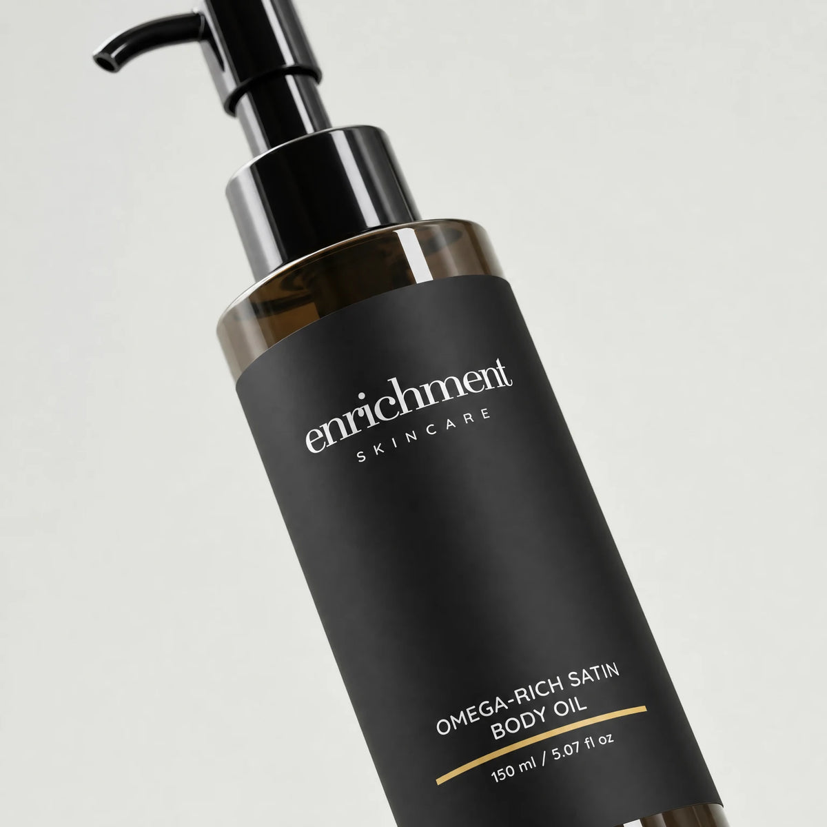 Omega-Rich Satin Body Oil – packaging close-up