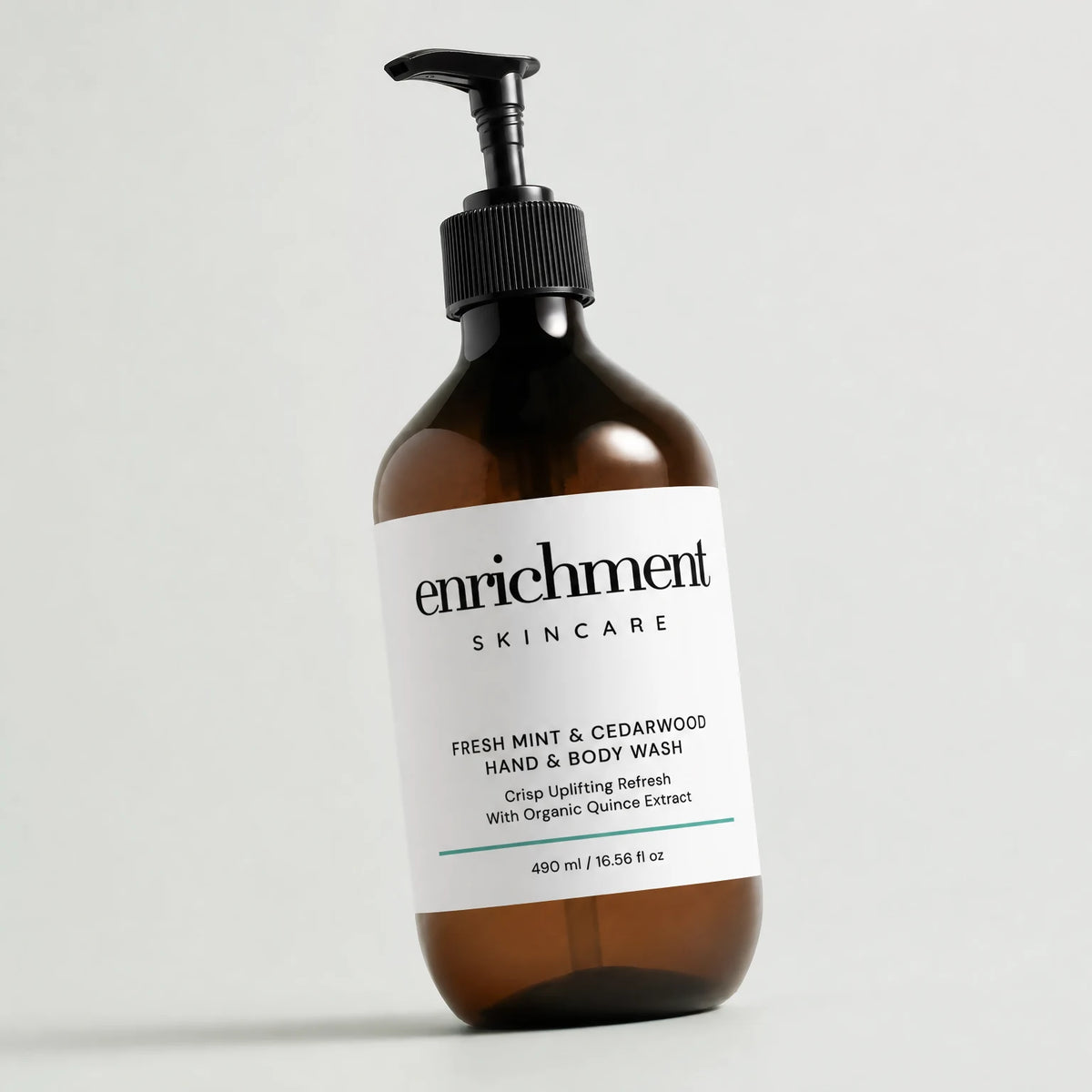 Fresh Mint & Cedarwood Hand & Body Wash – packaging close-up